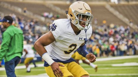 Notre Dame freshman safety Houston Griffith