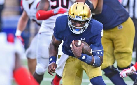 Notre Dame QB Brandon Wimbush