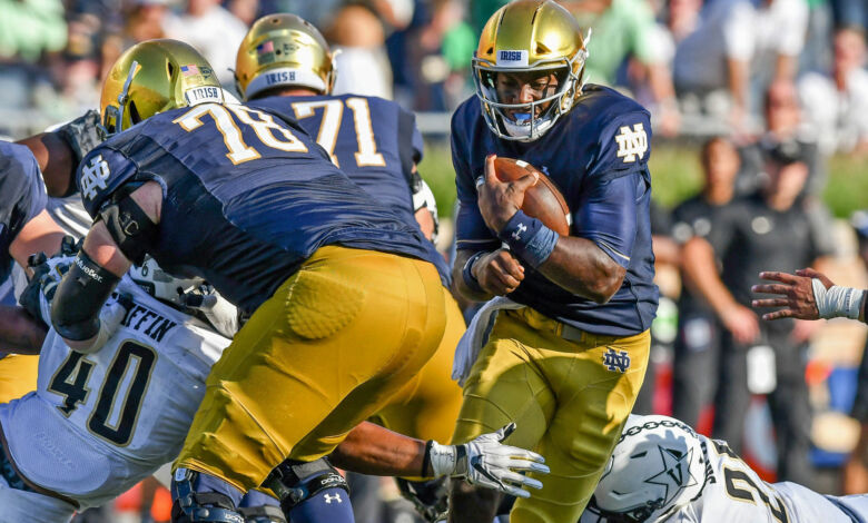 Notre Dame QB Brandon Wimbush