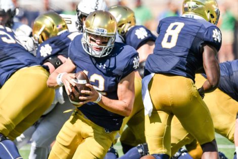 Notre Dame QB Ian Book
