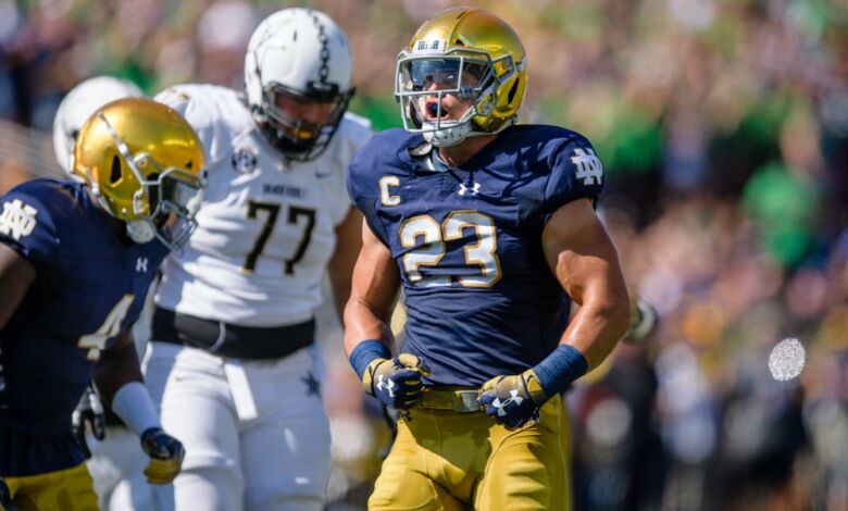 Notre Dame LB Drue Tranquill