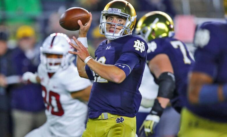 Notre Dame QB Ian Book