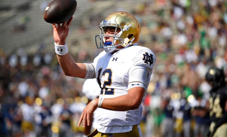 Notre Dame QB Ian Book