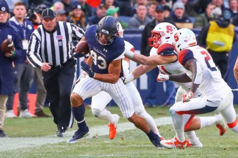 Notre Dame WR Chase Claypool in action vs. Syracuse