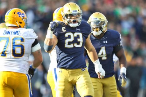 Notre Dame LB Drue Tranquill is still questionable for Northwestern