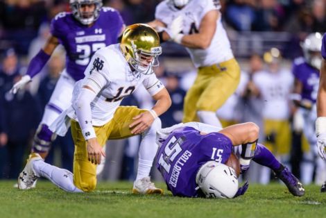 Notre Dame QB Ian Book will miss this weekend's contest vs, Florida State