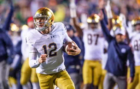 Notre Dame QB Ian Book vs. Northwestern