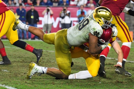 Jerry Tillery sacks USC quarterback JT Daniels