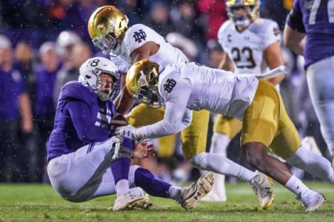 Notre Dame will need it's defensive line to make Eric Dungey feel uncomfortable this weekend.