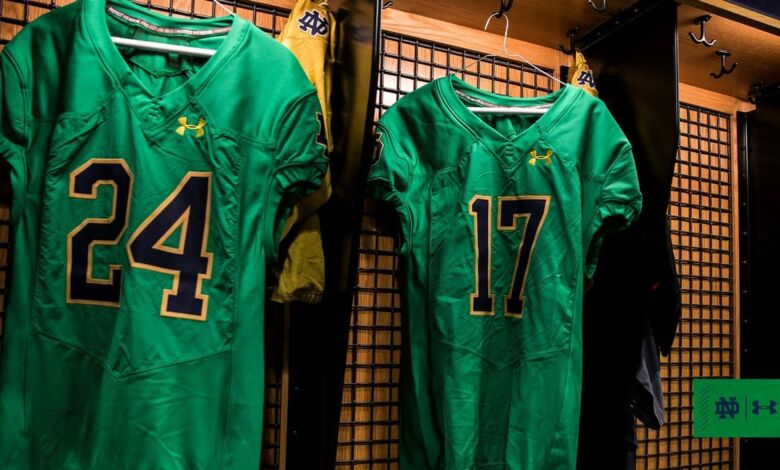 Green Isn't The Only Major Difference In Notre Dame's Jersey For