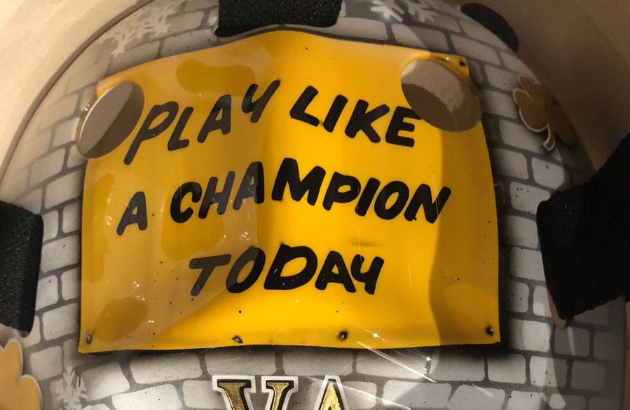 Boston Bruins Unveil Awesome Notre Dame Inspired Goalie Mask //