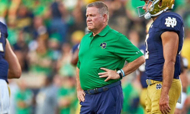 brian kelly notre dame flip script