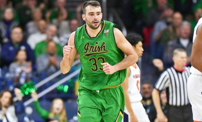 john mooney notre dame lightens