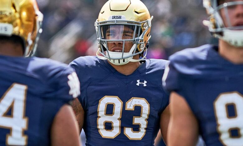 Notre Dame WR Chase Claypool in the 2019 Blue Gold Game