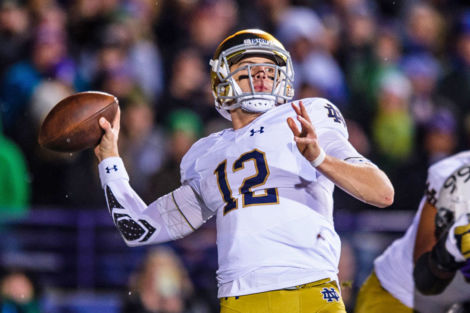 Notre Dame QB Ian Book