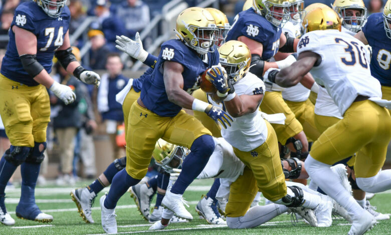 jafar armstrong notre dame blue gold game 2019