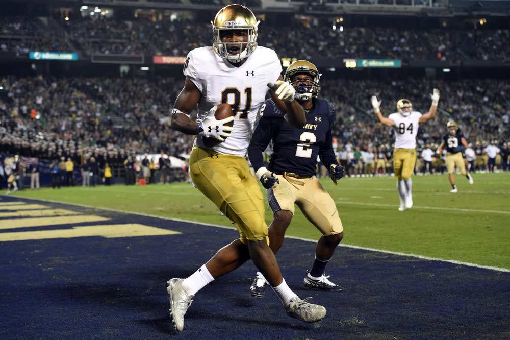 Ravens Draft Notre Dame WR Miles Boykin Drafted In 3rd Round //