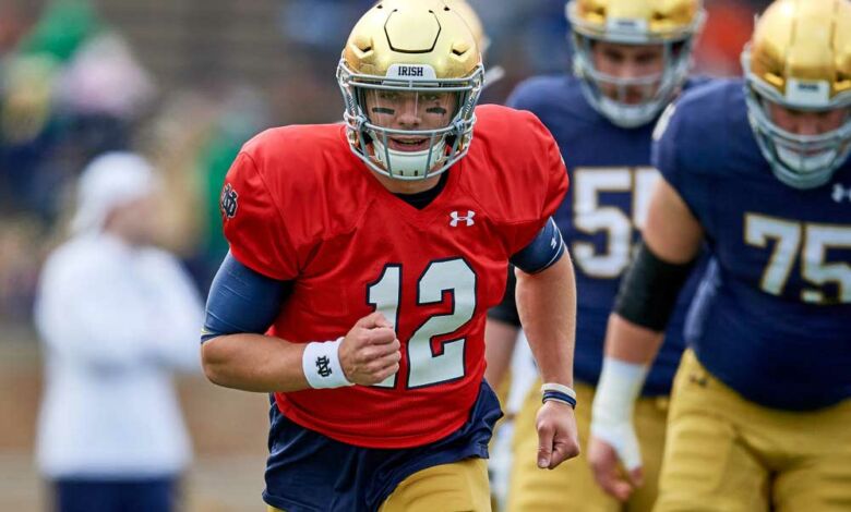 Notre Dame QB Ian Book