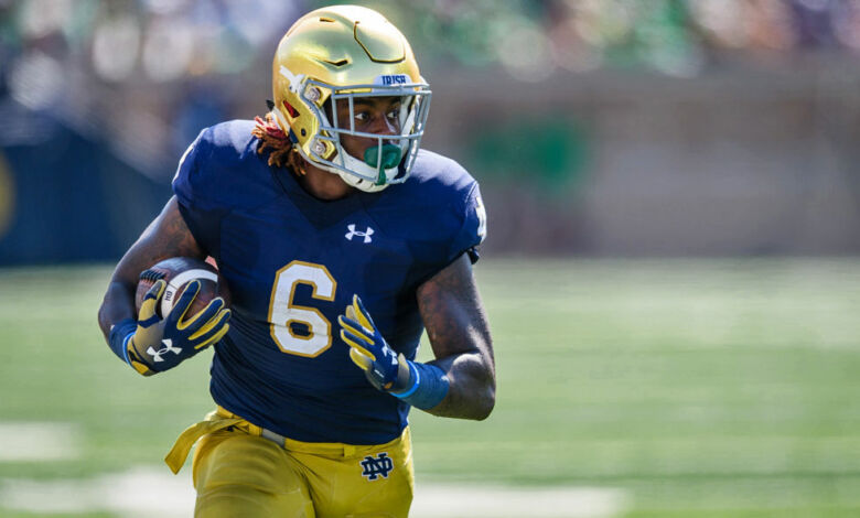 Notre Dame RB Tony Jones JR