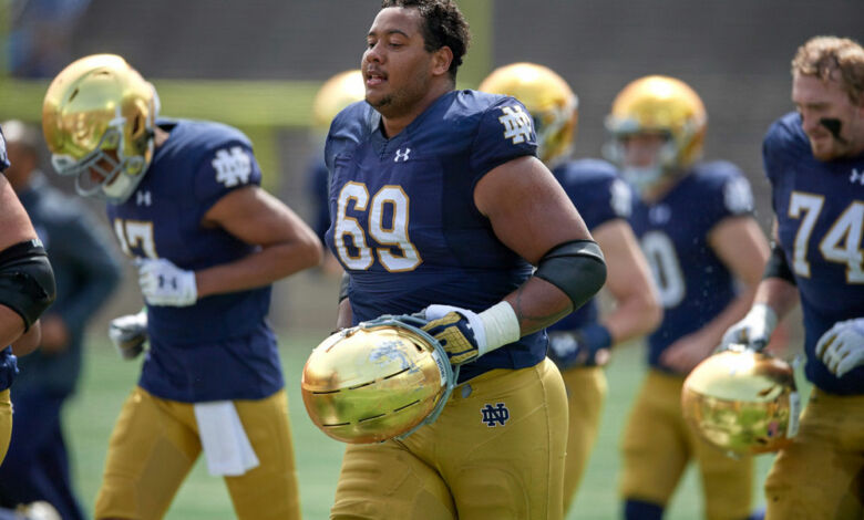 aaron banks notre dame injury report