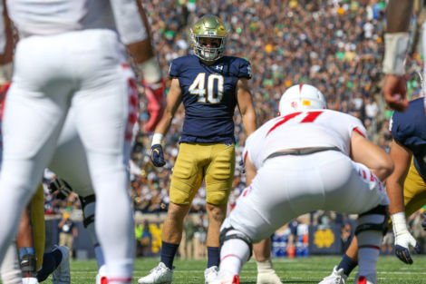 Drew White Notre Dame LB