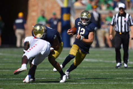 Notre Dame QB Ian Book