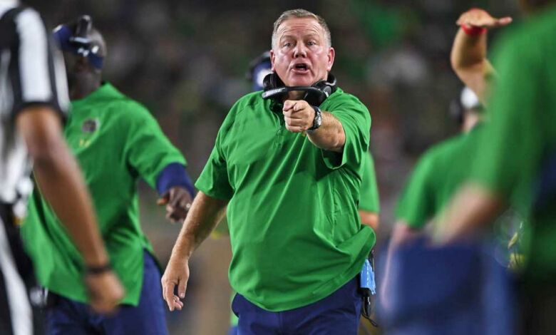 brian kelly notre dame michigan