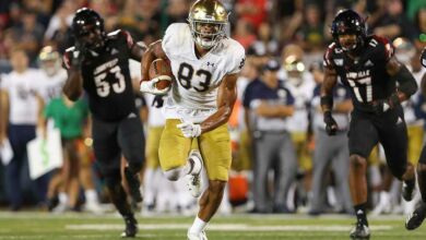 chase claypool notre dame vt matchups
