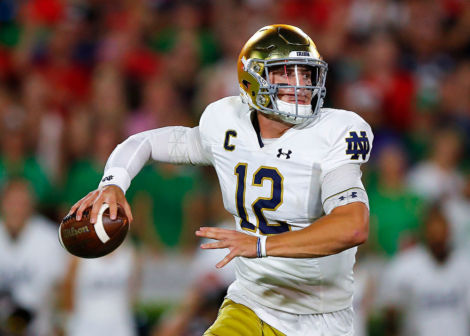 Notre Dame QB Ian Book