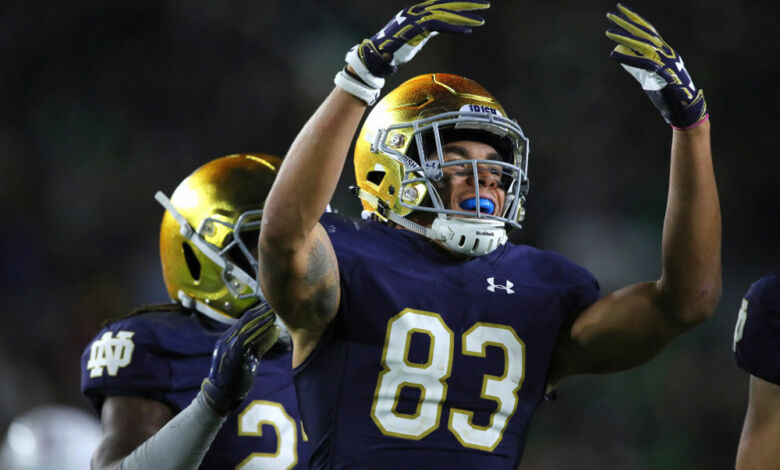 chase claypool notre dame stanford matchups