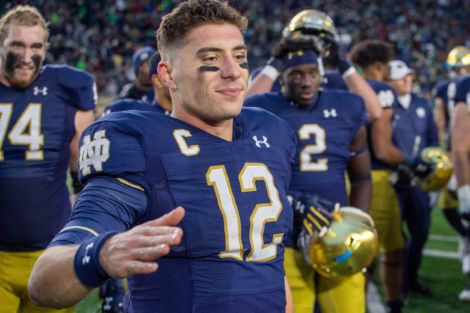 Notre Dame QB Ian Book