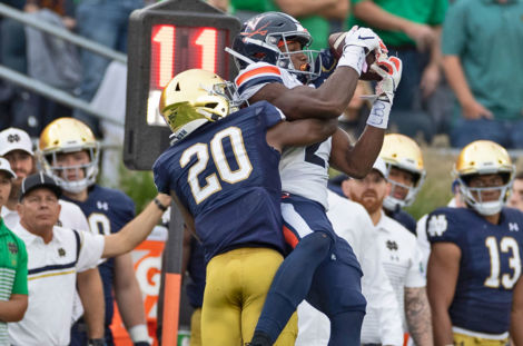 Notre Dame CB Shaun Crawford