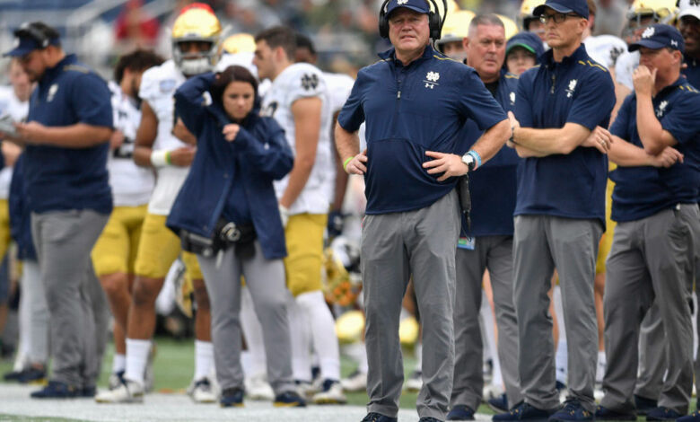 brian kelly notre dame staff offense