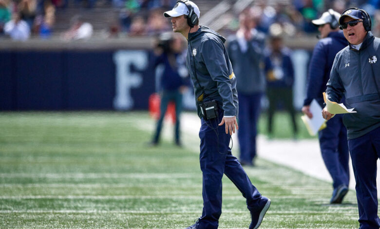 tommy rees notre dame offensive coordinator