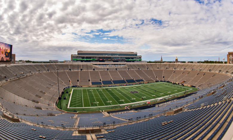 empty notre dame stadium coronavirus