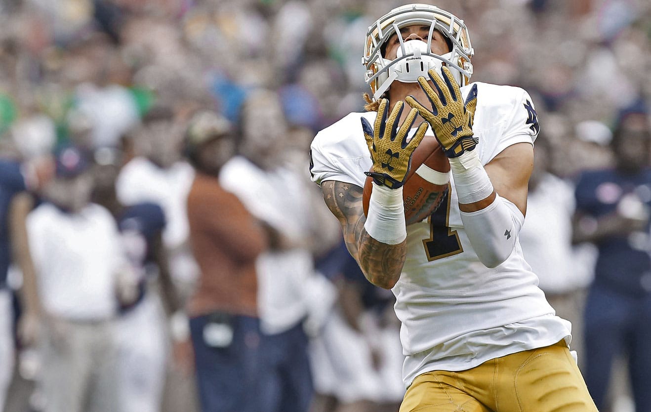 Top 10 Clutch Touchdown Catches In Notre Dame Football History //