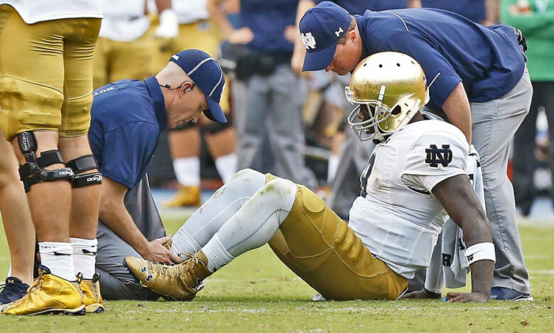 malik zaire notre dame injury