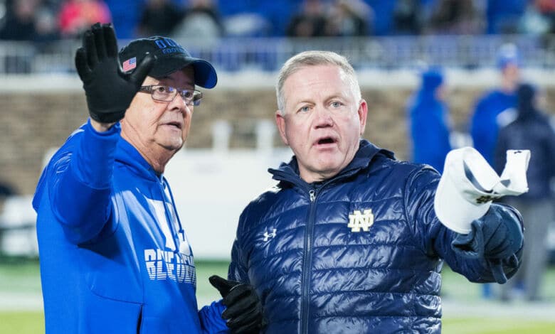 brian kelly notre dame duke favorite