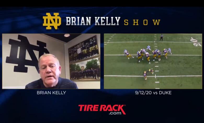 brian kelly kyren williams td