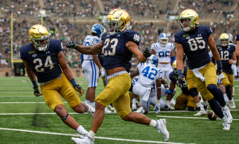 kyren williams notre dame duke td