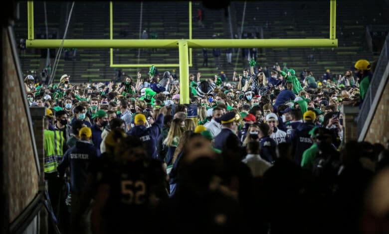 notre dame clemson lockerroom