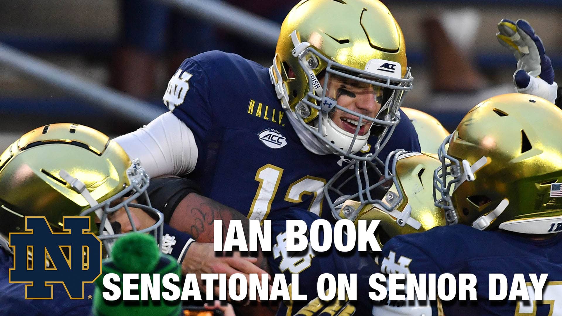Ian Book's Notre Dame Winningest QB On Senior Day //