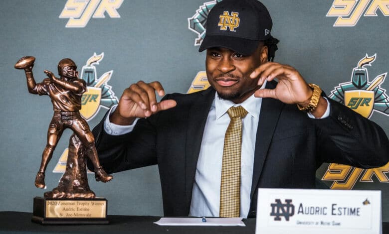 audric estime nj notre dame