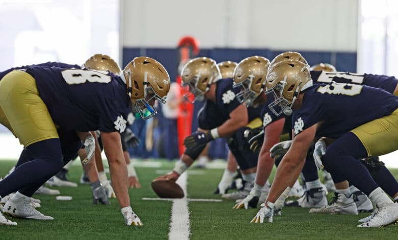 notre dame football spring practice 1 2021