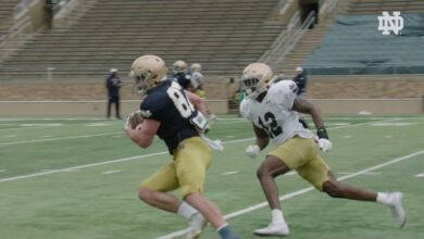 notre dame football spring practice 7 2021