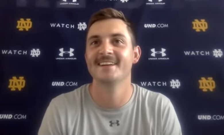 tommy rees notre dame oc video