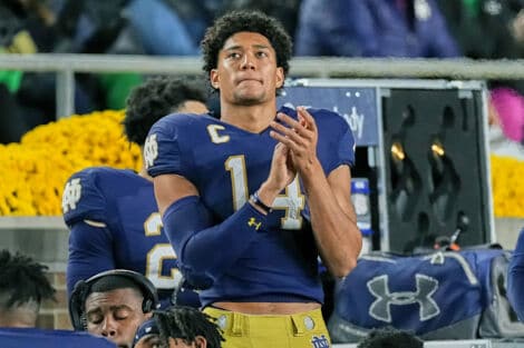 Notre Dame Fighting Irish safety Kyle Hamilton