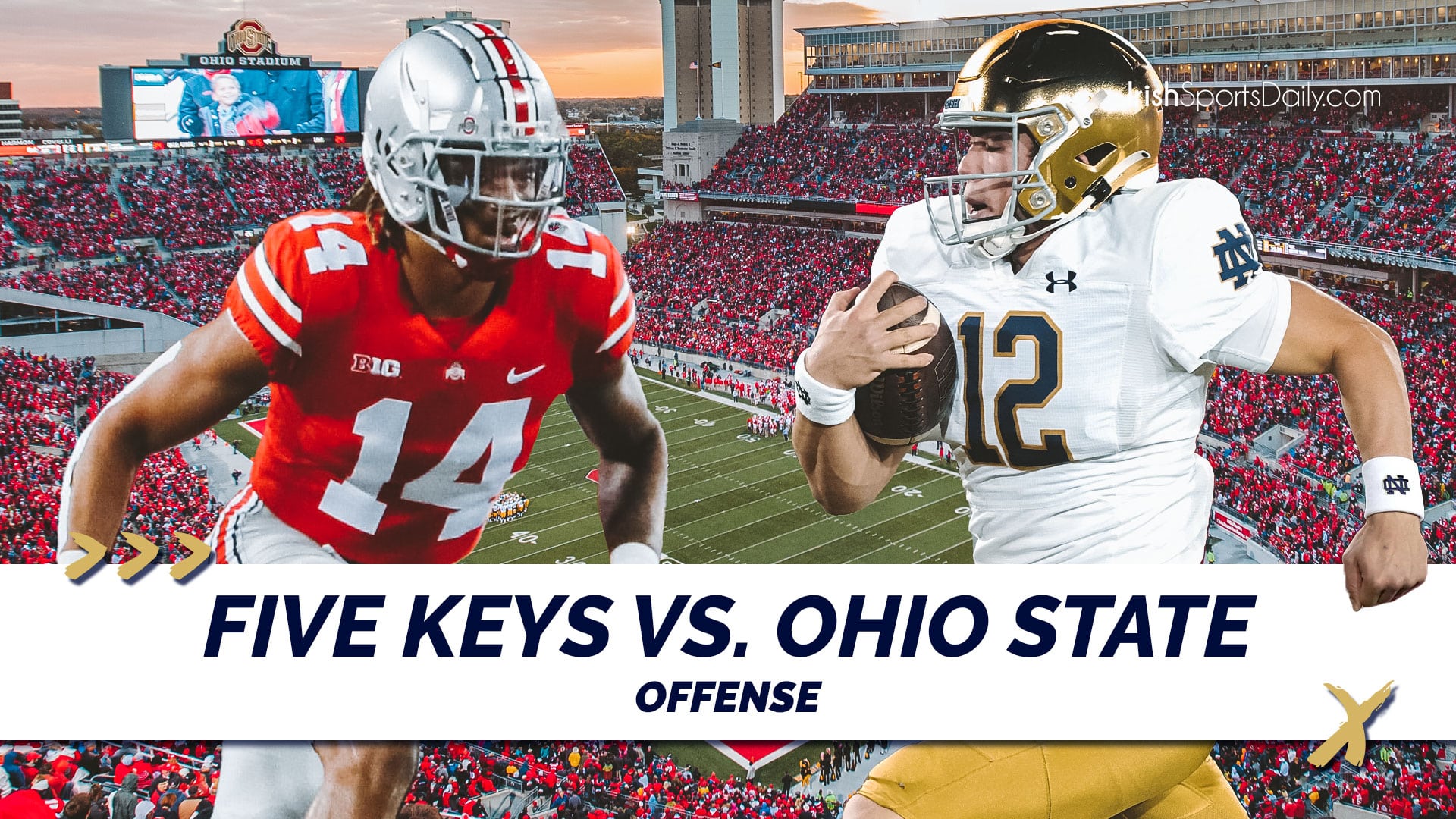 Hit & Hustle: 5 Keys To A Notre Dame Upset Of Ohio State - Offense ...