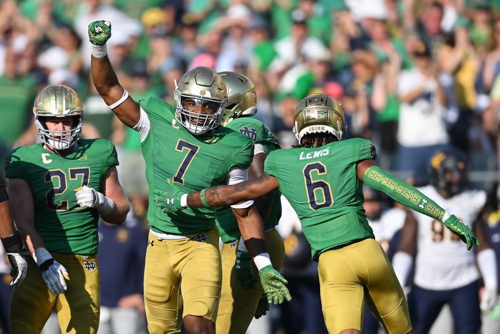 Marcus Freeman Leaves Door Open for Notre Dame to Wear Green Again in 2022