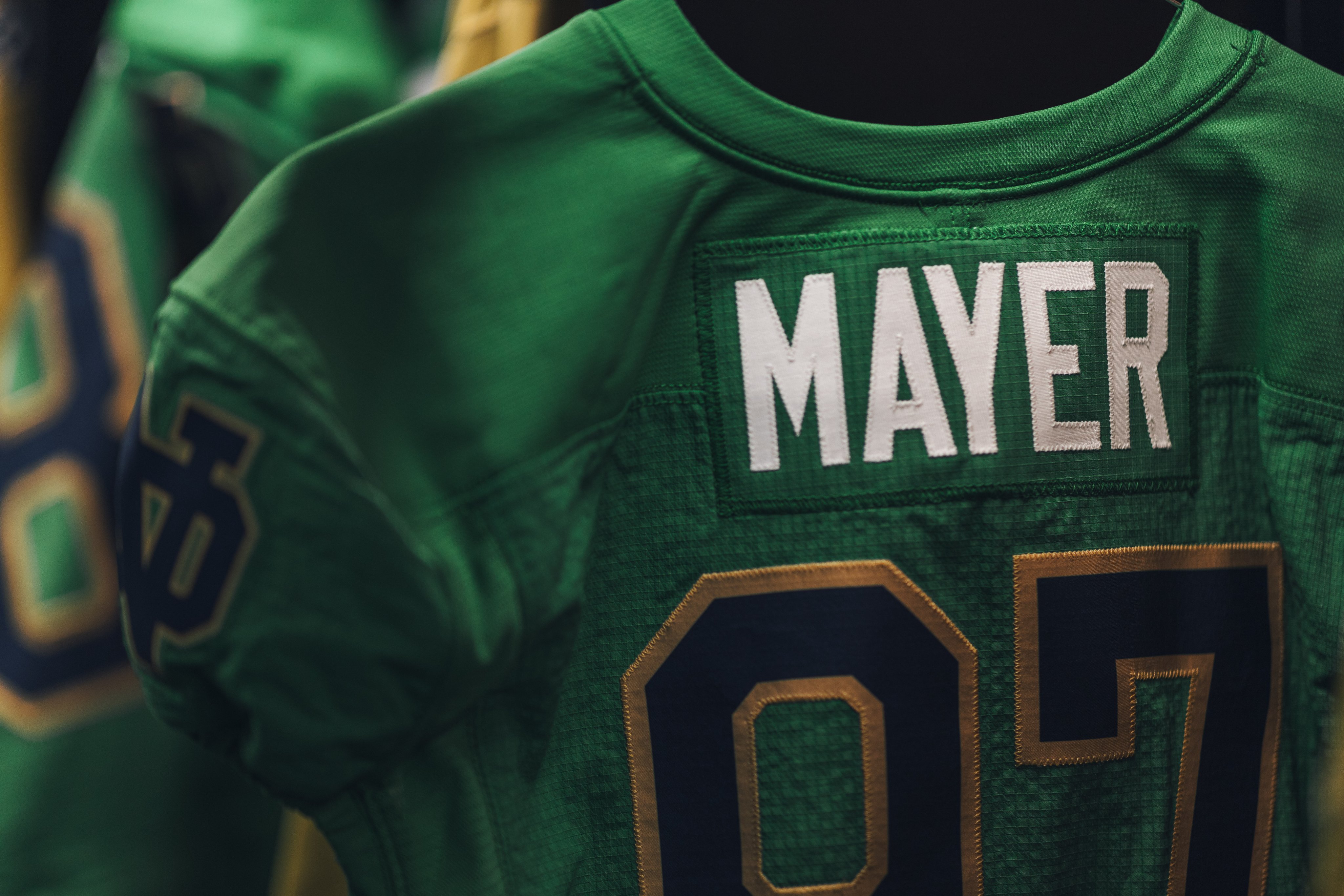Notre Dame's Jersey For Shamrock Series Game Against Wisconsin